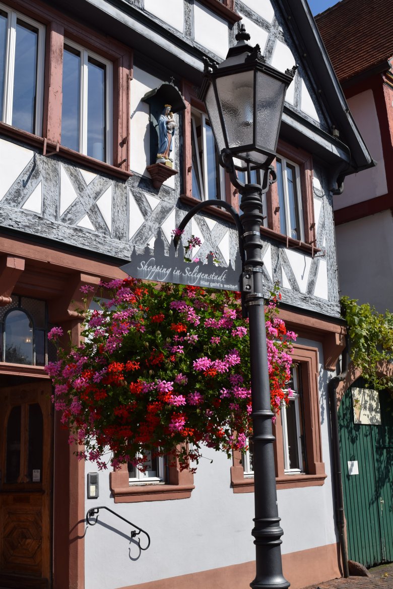 Blumenampel Marktplatz