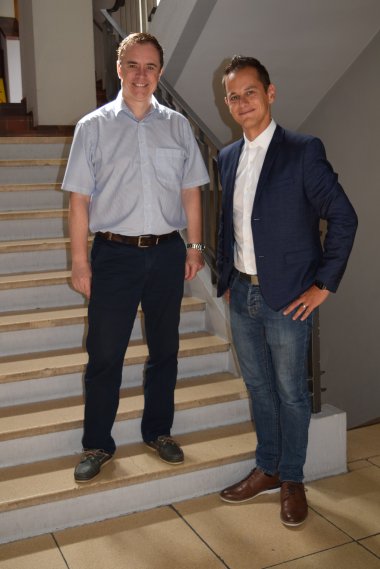 Bürgermeister Dr. Bastian mit Hauptamtsleiter Daniel Simoes