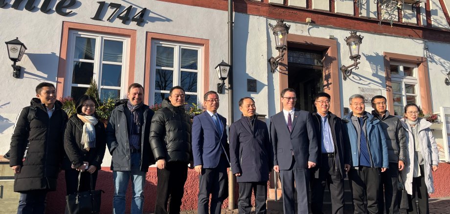 Die chinesische Delegation zu Besuch in der Einhardstadt